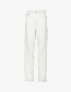 GOOD AMERICAN Good Boy Side-split Relaxed-fit Denim-blend Jeans