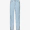 GOOD AMERICAN Good '90s Straight-leg Mi-rise Denim-blend Jeans