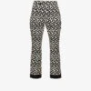 Nereo Geometric-pattern Straight Mid-rise Stretch-cotton Trousers -Whistlkes Style R04167343 ECRU M