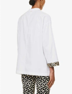 Tenerife Relaxed-fit Cotton Shirt -Whistlkes Style R04167349 WHITE ALT03