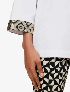 Tenerife Relaxed-fit Cotton Shirt -Whistlkes Style R04167349 WHITE ALT04