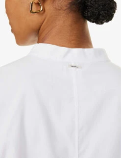 Tenerife Relaxed-fit Cotton Shirt -Whistlkes Style R04167349 WHITE ALT05
