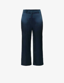 Gioco Relaxed-fit Straight-leg Satin Trousers