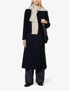 Paolore Belted Regular-fit Wool Coat -Whistlkes Style R04167364 MIDNIGHTBLUE ALT01