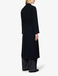 Paolore Belted Regular-fit Wool Coat -Whistlkes Style R04167364 MIDNIGHTBLUE ALT03