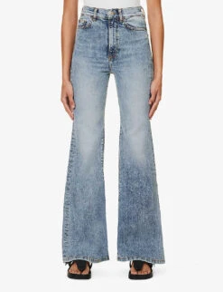 Fuji Wide-leg Mid-rise Organic Denim-blend Jeans -Whistlkes Style R04167926 VINTAGE97 ALT02