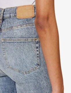 Fuji Wide-leg Mid-rise Organic Denim-blend Jeans -Whistlkes Style R04167926 VINTAGE97 ALT05