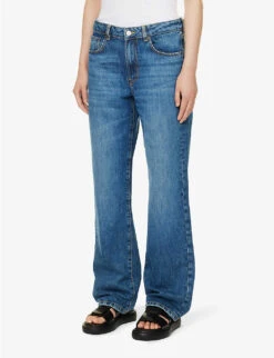 Niagra Straight-leg Mid-rise Organic And Recycled Denim-blend Jeans -Whistlkes Style R04167937 VINTAGE62 ALT02