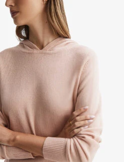 Reiss Agnes Relaxed-fit Wool-blend Hoody -Whistlkes Style R04169304 NEUTRAL ALT04