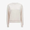 Reiss Brandy Dropped-shoulders Cotton-blend Sweatshirt -Whistlkes Style R04169435 IVORY M