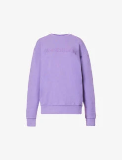 JW Anderson Logo-embroidered Relaxed-fit Cotton Sweatshirt