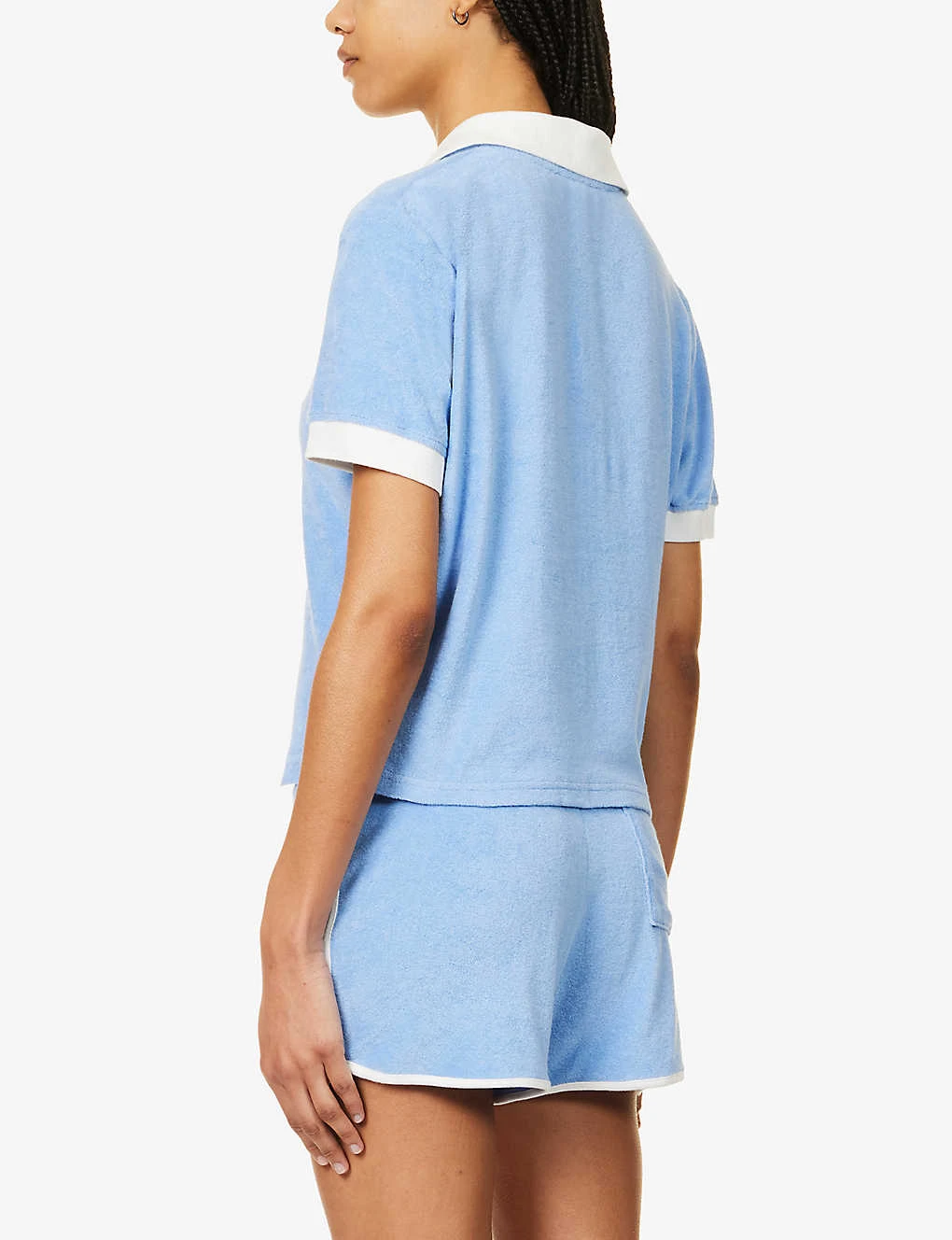 Sporty & Rich X Prince Brand-embroidered Cotton Top 6 Sporty & Rich X Prince Brand-embroidered Cotton Top - Image 4