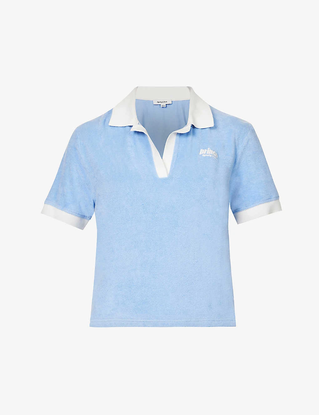 Sporty & Rich X Prince Brand-embroidered Cotton Top 3 Sporty & Rich X Prince Brand-embroidered Cotton Top