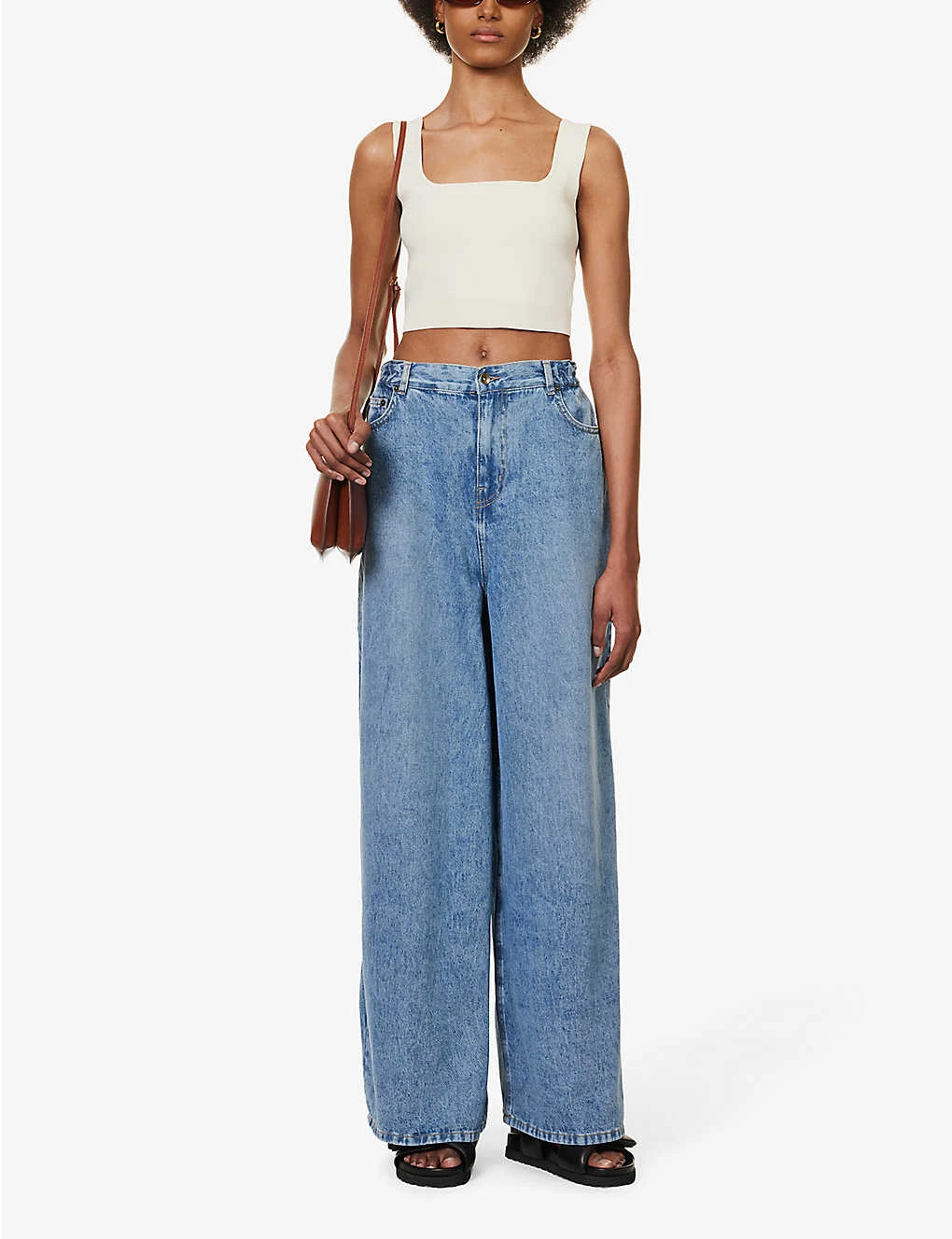 Sasha Wide-leg Mid-rise Denim Jeans 4 Sasha Wide-leg Mid-rise Denim Jeans - Image 2