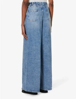 Sasha Wide-leg Mid-rise Denim Jeans 11 Sasha Wide-leg Mid-rise Denim Jeans -Whistlkes Style R04173162 WORNWASH ALT03