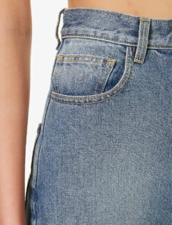 Regular-fit Flare-leg High-rise Jeans -Whistlkes Style R04179394 BLEUVINTAGE ALT04