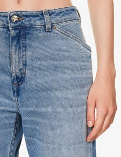 ME AND EM Twisted-seam Stretch-organic Jeans -Whistlkes Style R04181860 BLUEWASH ALT04