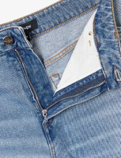 ME AND EM Twisted-seam Stretch-organic Jeans -Whistlkes Style R04181860 BLUEWASH ALT06