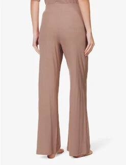 Narine Wide-leg Cotton-blend Trousers -Whistlkes Style R04183730 MAUVEMIST ALT03