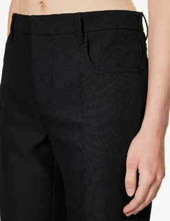 Philosophy Di Lorenzo Serafini Straight-leg Mid-rise Woven Trousers -Whistlkes Style R04183935 BLACK ALT04