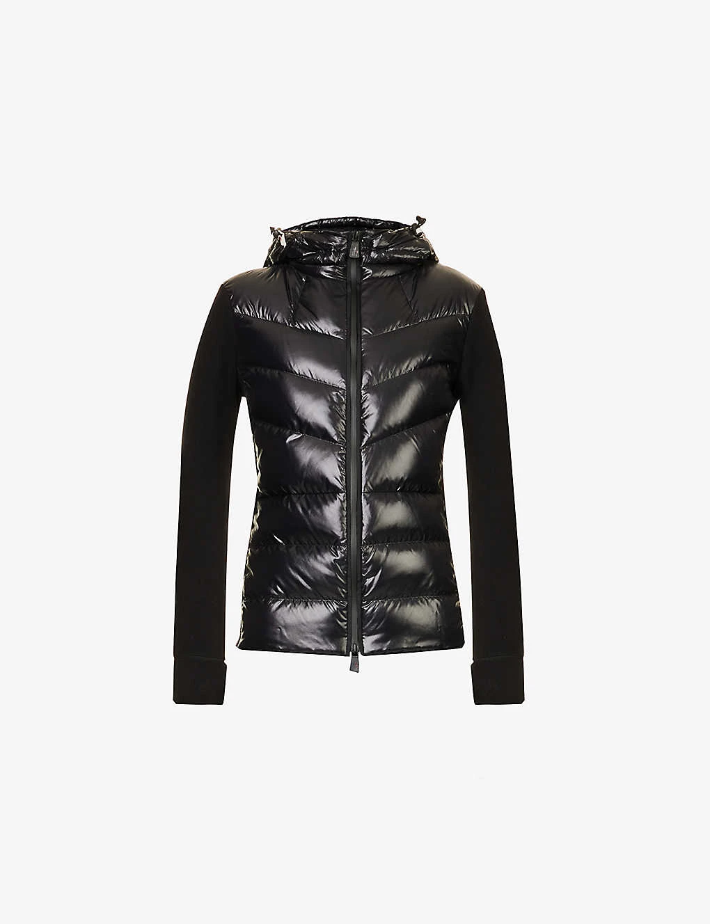 Quilted-panel Brand-appliqué Regular-fit Fleece Cardigan 3 Quilted-panel Brand-appliqué Regular-fit Fleece Cardigan