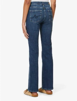 Sophie Flared-leg Mid-rise Cotton-blend Jeans -Whistlkes Style R04186804 GREENSTONESEVEN ALT03