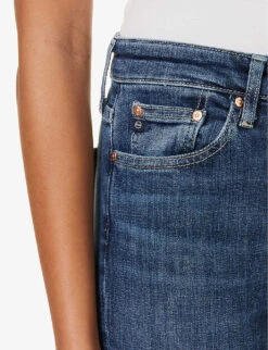 Sophie Flared-leg Mid-rise Cotton-blend Jeans -Whistlkes Style R04186804 GREENSTONESEVEN ALT04