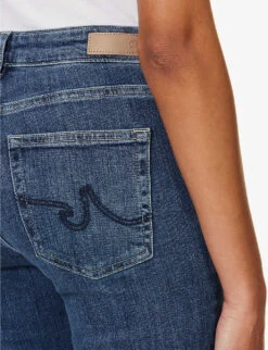 Sophie Flared-leg Mid-rise Cotton-blend Jeans -Whistlkes Style R04186804 GREENSTONESEVEN ALT05