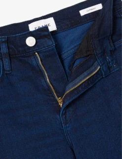 FRAME Le Palazzo Wide-leg High-rise Stretch-denim Jeans -Whistlkes Style R04187481 FIONA ALT06