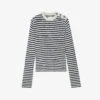 Zadig & Voltaire Jade Striped Cashmere And Wool-blend Jumper