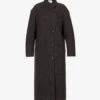 Isabel Marant Etoile Sabine Brushed-texture Wool Coat -Whistlkes Style R04188805 BROWN M