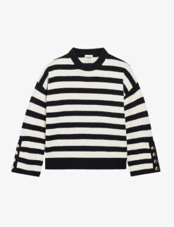 CLAUDIE PIERLOT Maloco Stripe Wool-blend Jumper