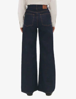 CLAUDIE PIERLOT Pandore High-rise Wide-leg Stretch-denim Jeans -Whistlkes Style R04189956 DENIMJEAN ALT03