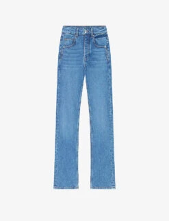Maje Penelope Straight-leg Stretch-denim Jeans