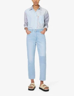 Levis 501 Straight-leg High-rise Jeans 10 Levis 501 Straight-leg High-rise Jeans -Whistlkes Style R04191351 CHEERCAMP ALT01