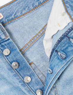 Levis Ribcage Distressed Straight-leg High-rise Jeans 15 Levis Ribcage Distressed Straight-leg High-rise Jeans -Whistlkes Style R04191397 Z5993MEDIUMINDIGO ALT06