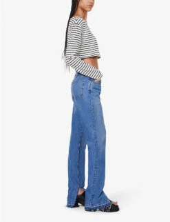 RE/DONE 70s Faded-wash Straight-leg Mid-rise Jeans -Whistlkes Style R04192456 ATOMIC ALT01