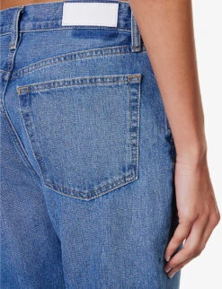 RE/DONE 70s Faded-wash Straight-leg Mid-rise Jeans -Whistlkes Style R04192456 ATOMIC ALT05