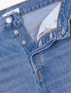 RE/DONE 70s Faded-wash Straight-leg Mid-rise Jeans -Whistlkes Style R04192456 ATOMIC ALT06