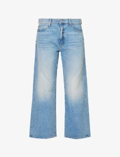 MOTHER Dodger Wide-leg High-rise Jeans