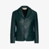 Marni Single-breasted Notch-lapel Leather Jacket