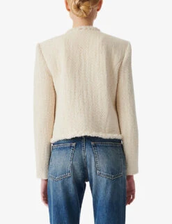 IRO Deana Boxy-fit Tweed Jacket -Whistlkes Style R04196542 ECR01 ALT03