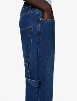 Tool Wide-leg Mid-rise Jeans -Whistlkes Style R04197565 INDIGO ALT04