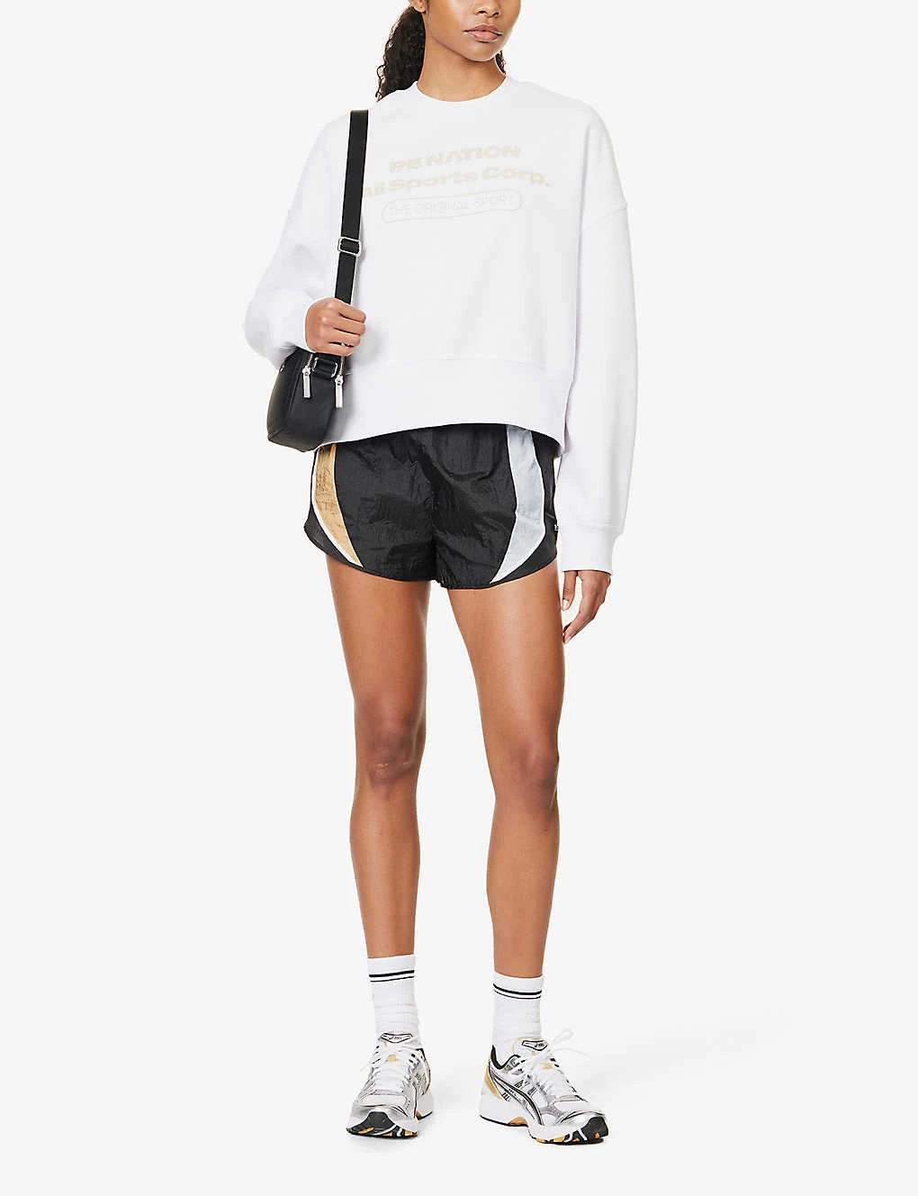 P.E NATION Base Down Logo-print Cotton-blend Sweatshirt 4 P.E NATION Base Down Logo-print Cotton-blend Sweatshirt - Image 2