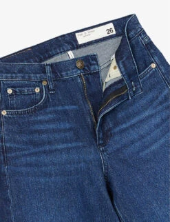 Rag & Bone Andi Wide-leg Mid-rise Stretch-denim Jeans -Whistlkes Style R04201901 NIKITA ALT06