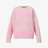 Rag & Bone Holly Striped Knitted Jumper -Whistlkes Style R04201904 PINKMULTI M