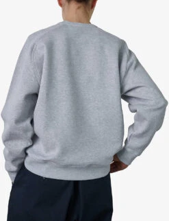 Soeur Thibault Graphic-print Organic-cotton Sweatshirt -Whistlkes Style R04202517 GREY ALT02